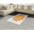 Orange High Density Long Fiber Poly Threads Decorative Area Rug Carpet-42031372