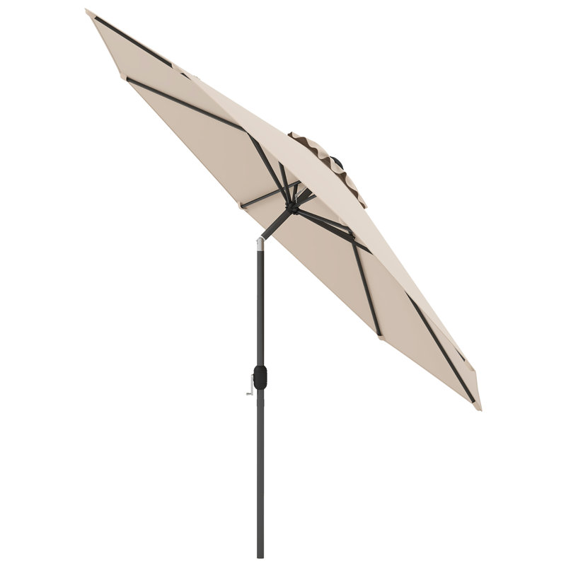 Parasol de marché 9 pi Watterson, 8 pi X l 10 pi L 10 pi. D, Beige