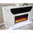 Aurora White 76 Inch Fireplace With TV Lift