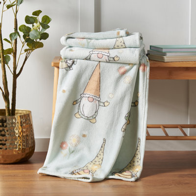 Spring Gonks Cosy Fleece Blanket Throw