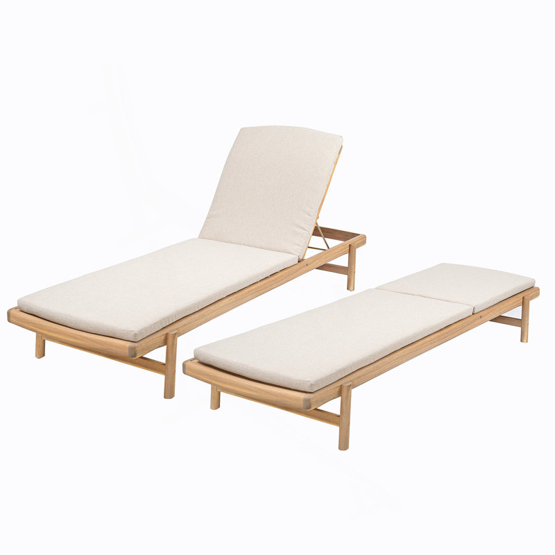 Chaise longue avec coussin Mallacia