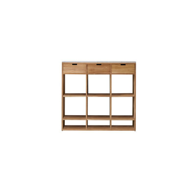 Miho Solid Wood Bookcase