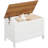 Toy Box, Retro Wooden Look Storage Chest With Safety Hinge, Entryway Storage Bench Supports 220 Lb, 29.9 X 15.7 X 18.9 Inches Toy Chest Organizer, Easy Assembly,-112728153
