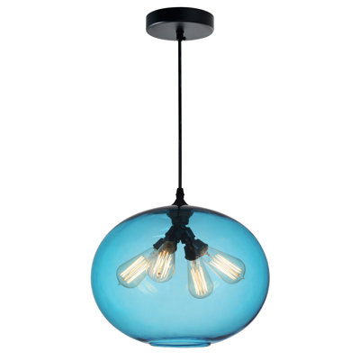 Lustre sphérique spectaculaire et unique 4 lumières Dale