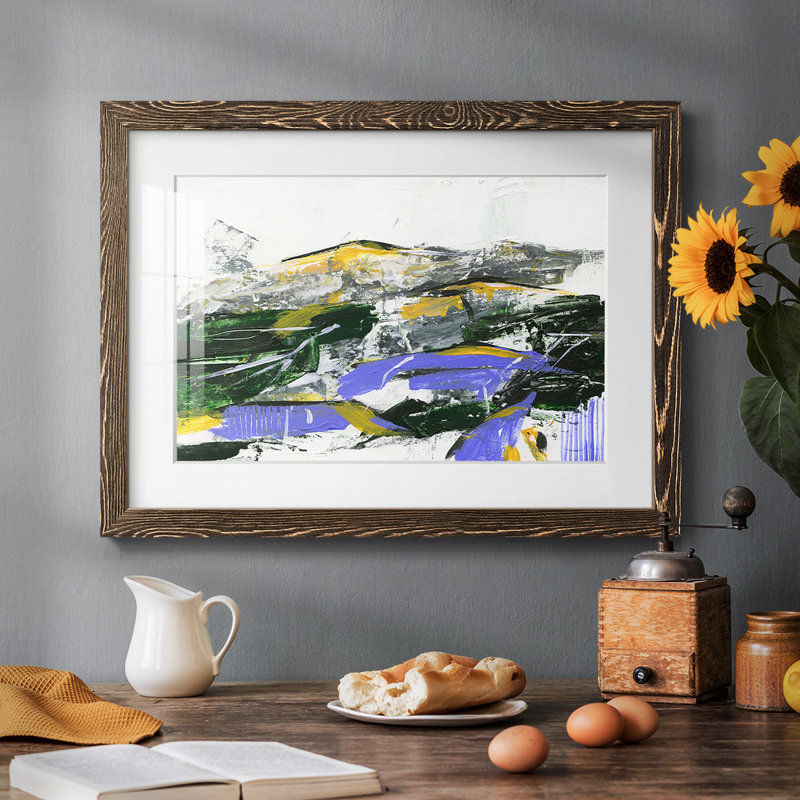 Silent Mountain II, Noyer, H 14 po x l 20 po x P 1,5 po