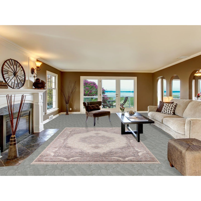 Traditional Living Room Rug 7x10