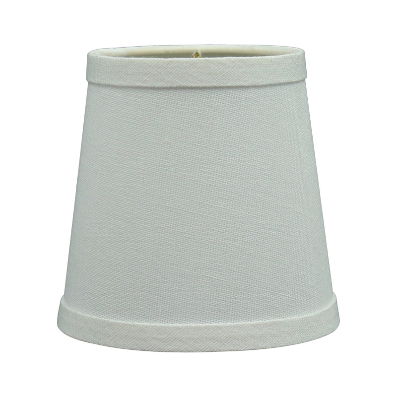 Abat-jour empire en lin Eastan H 5 po Eastan, H 4 po x l 3 po x P 4 po, Blanc