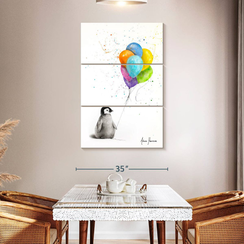 Brampt Positive Penguin, 50" H x 32" W