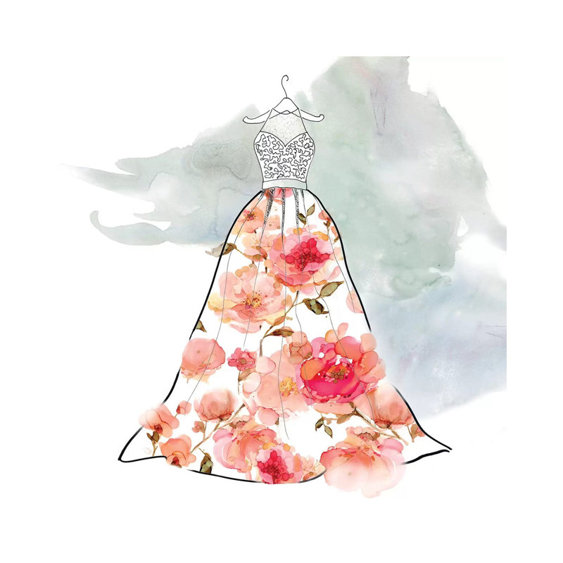 Fashionable Florals III by Carol Robinson - Print on Canvas, 66.04 cm H x 66.04 cm W x 1.91 cm D, Wrapped Canvas