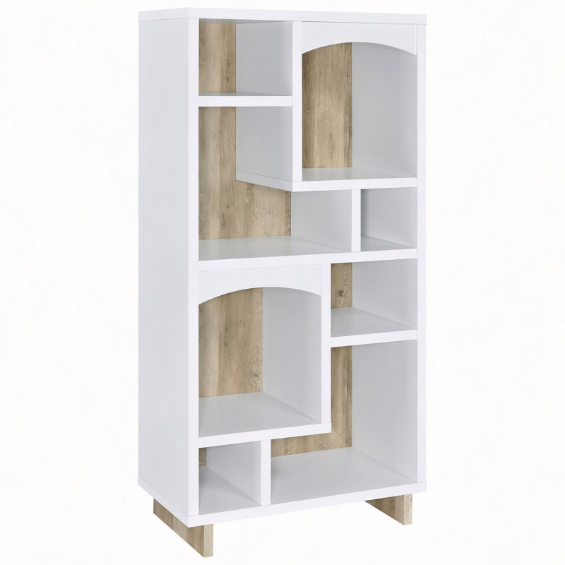 Bibliothèque pin à 8 tablettes 65 pouces Pine