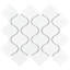 Carreau de mosaïque de plancher et de mur en porcelaine blanche 9-1 / 2 "x 10-3 / 4" Metro Lantern