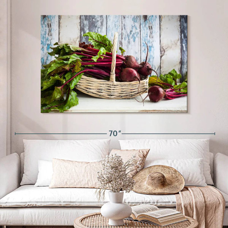 Yarlin Beetroot, 34" H x 51" W