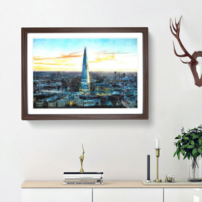 The Shard London England Skyline - Picture Frame Painting Print
