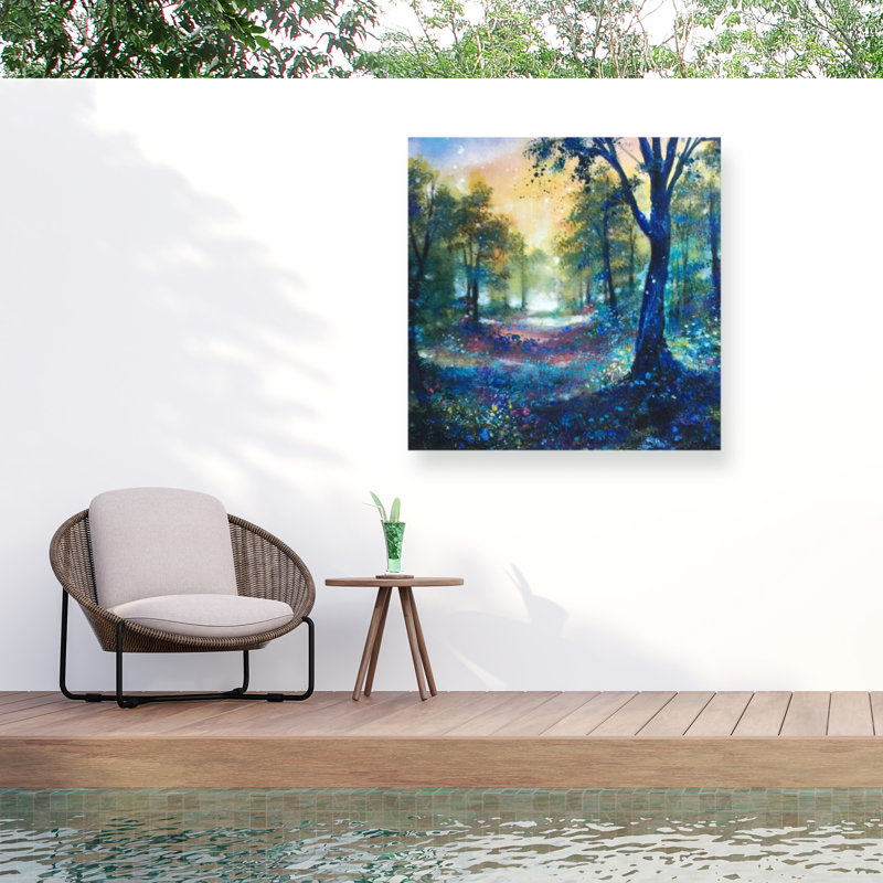 Jennifer Taylor, toile d'art extérieur The Way Through The Woods, H 14 po x l 14 po