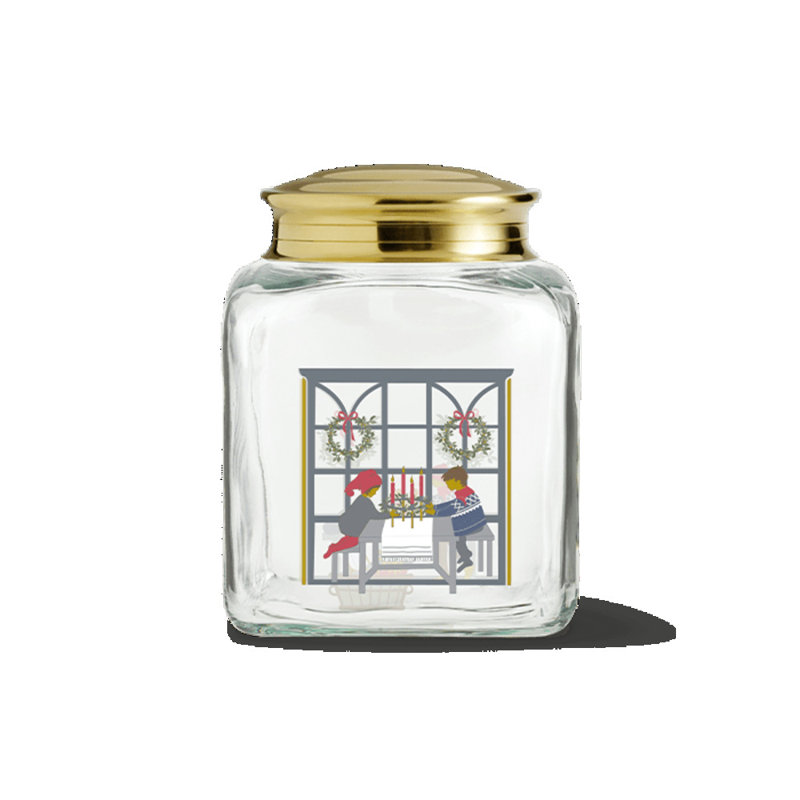Holmegaard Christmas Biscuit Jar 2024 H 6.3"