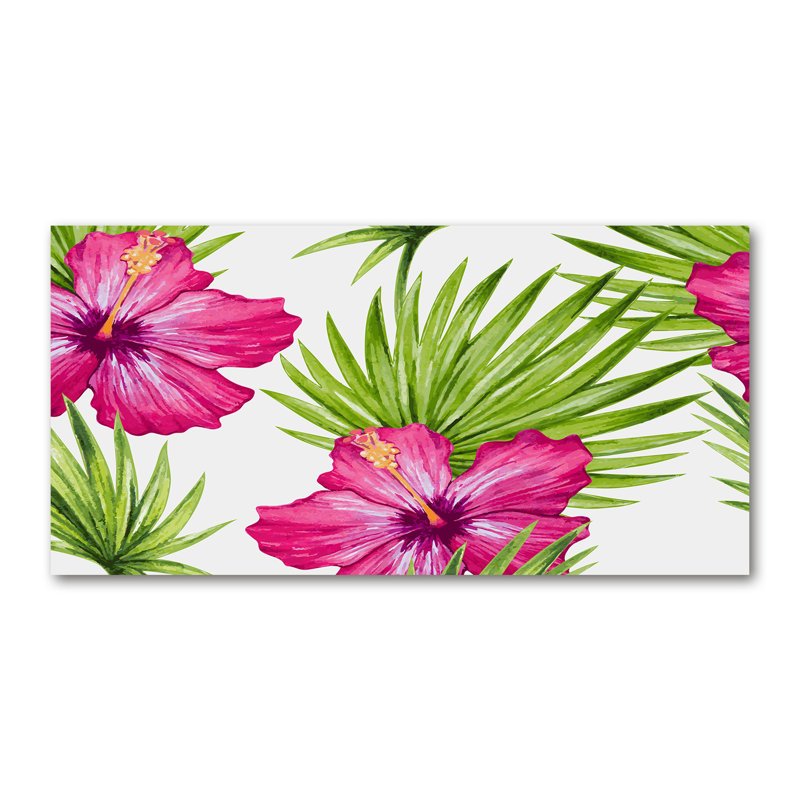 Hawaiian Flowers - No Frame Painting, Canvas, 70cm H x 140cm W x 2cm D
