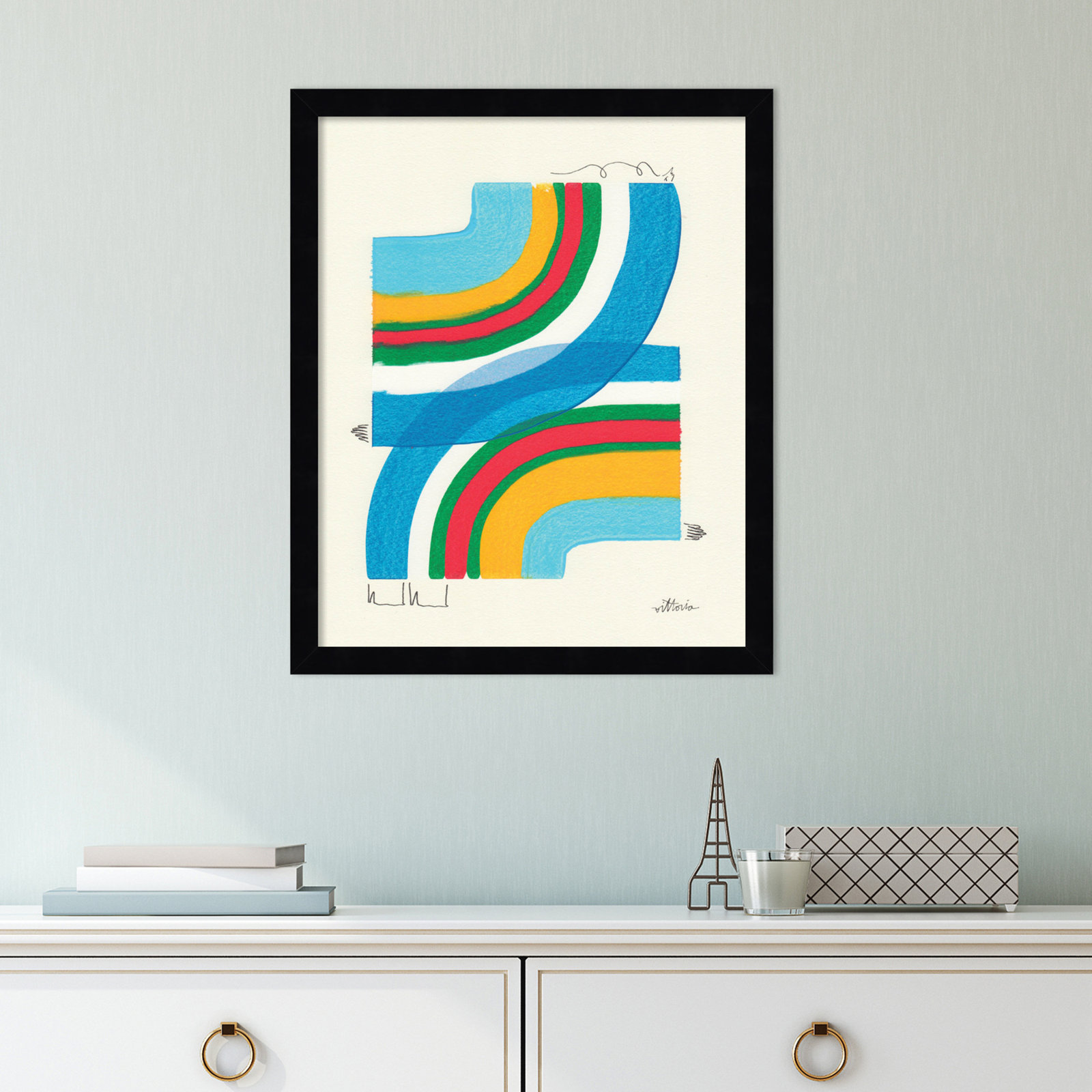Olav "A Plan for Myself" Print, Black, 17" H x 14" W x 1" D