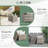 Patio Square Wicker Side Table-1946999469