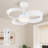 Soraya 22 in. Indoor Ceiling Fan with Dimmable Integrated LED and Remote Control-820131336-820131339