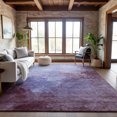 Premium Machine Washable Ducote AMF1138 Watercolors Rug
