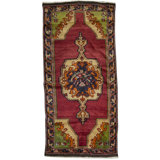 Turkish One-of-a-Kind Rectangle 4'1" X 8' Hand Knotted Area Rug