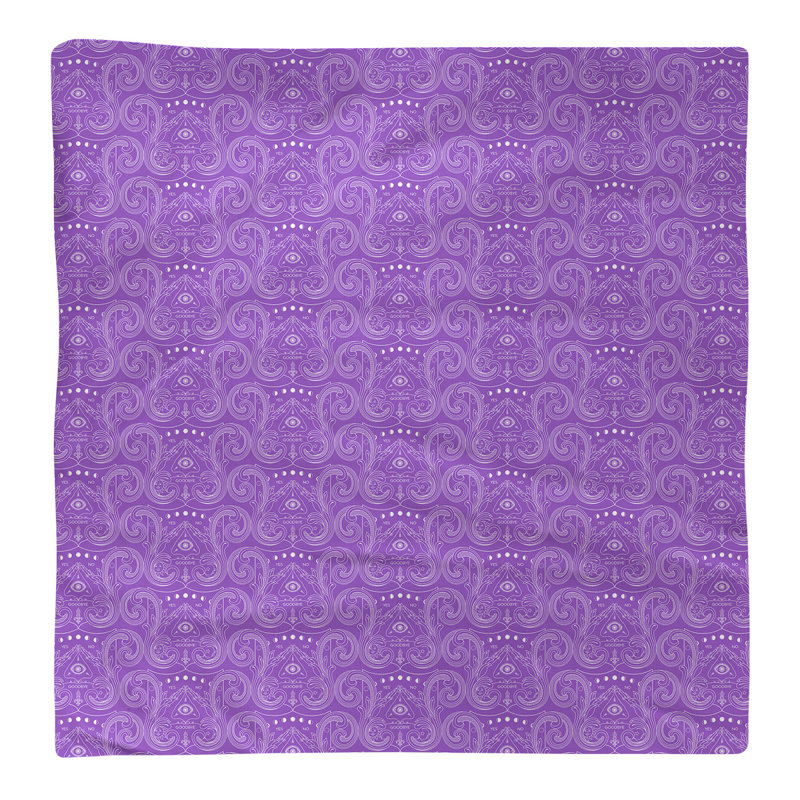 Polyester Toile Square Napkin, Purple/White, 0.1" H x 22" W x 22" D, Cotton Twill