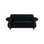 Velours noir avec et chaise, siège, tête de clou argentée pour le décor de la maison, décoration en cristal, décorations élégantes