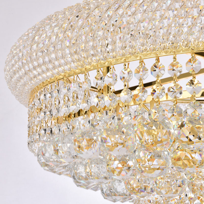 Elegant Lighting Primo 28 light Gold Chandelier Clear Royal Cut Crystal, Gold, Royal Cut