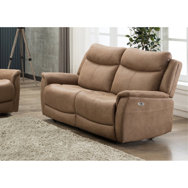 Winburn 2 Seater Reclining Loveseat, Caramel