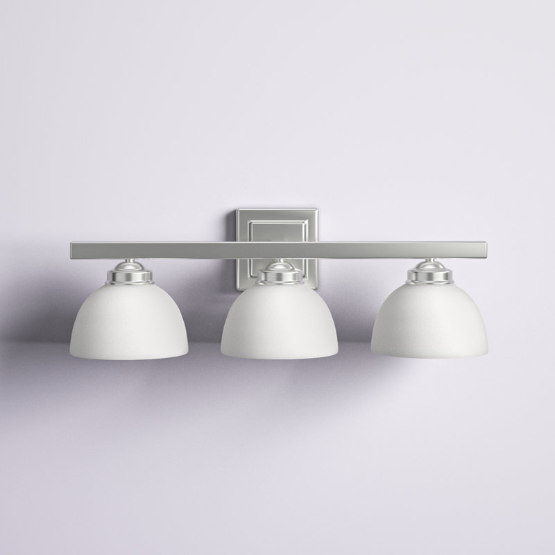 Éclairage de salle de bain à intensité variable à 3 lumières Annete, Nickel brossé