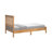 Ophelia & Co. Monaco Farmhouse Solid Wood Bed Frame with Slat Headboard, Rustic Pinewood Mission Style Platform Bed with Chunky Posts, No Box Spring Required-798396536
