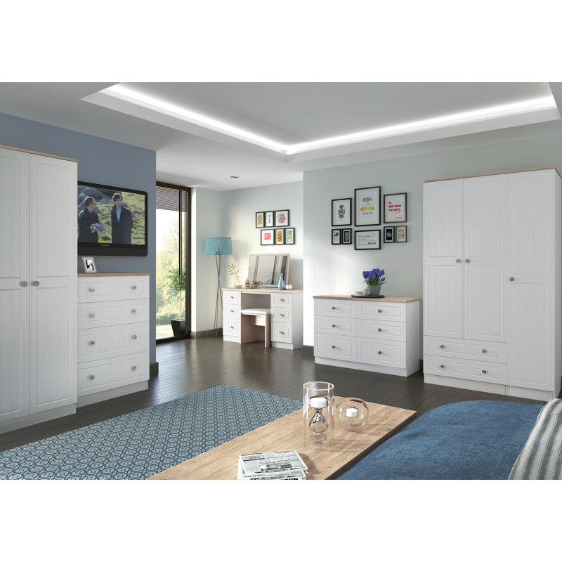 Fully Assembled Mitsuwa 6 - Drawer Chest of Drawers, Kashmir Ash/Oak