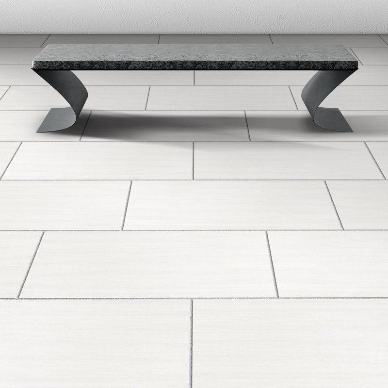Refinery 12'' W x 24'' L Porcelain Singular Tile, Chalk