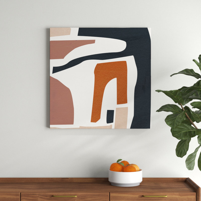 Mid Century Shapes II by Melissa Wang - Wrapped Canvas Print, 76cm H x 76cm W