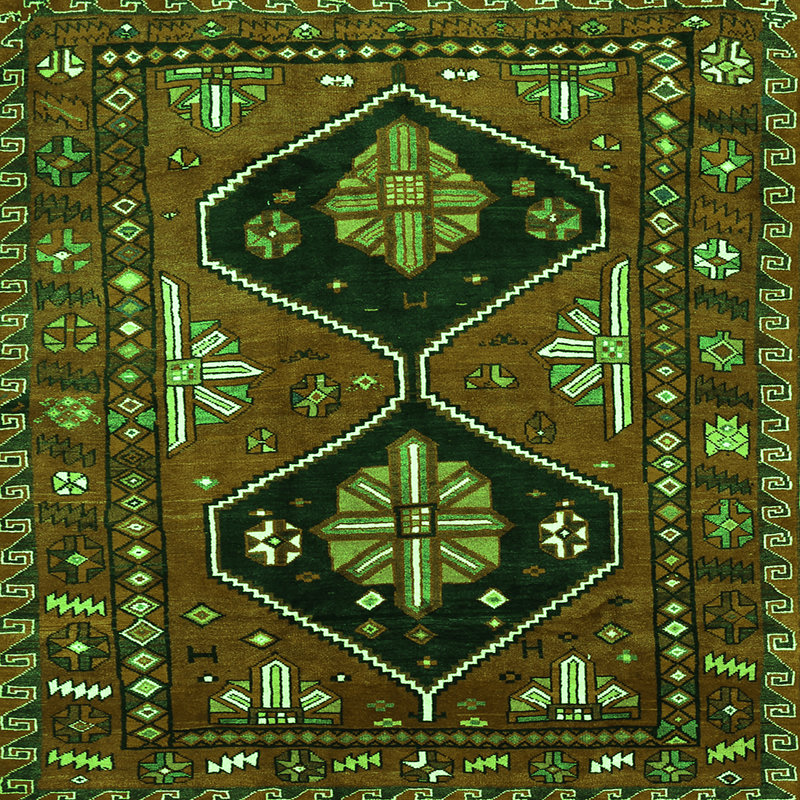 Chenille Oriental Indoor Rug, Square 8'