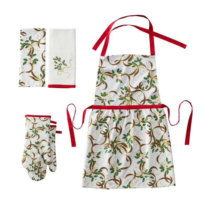 Lenox Holiday Nouveau 5 Piece Kitchen Gift Set, Multicolor