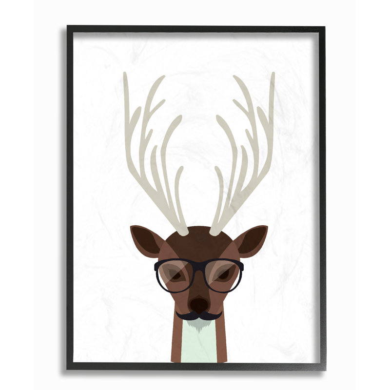 « hipster », reproduction d’impression surdimensionnée, H 20 po x l 16 po, Giclée encadrée noir minuit