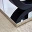 Table basse en verre avec plateau noir en MDF, idéale pour les salons et les salons