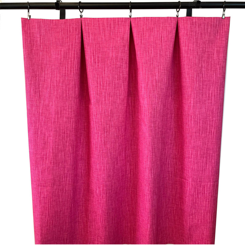 Rideaux en coton rose vif, l 25 po x L 84 po
