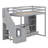 Philippa Kids Twin Loft Bed with Drawers-1188422547