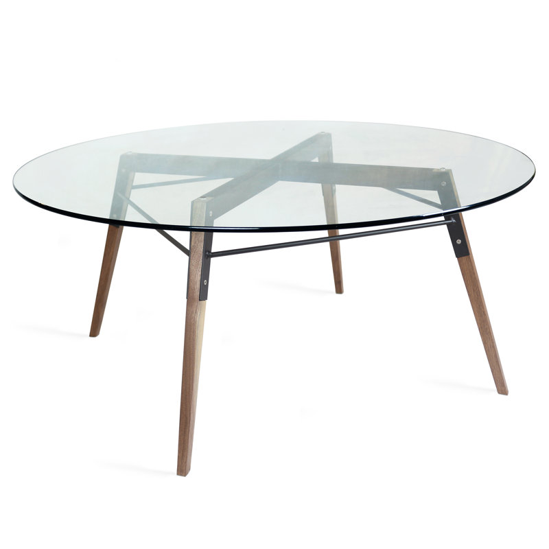 Table basse Ross, Noyer / noir
