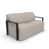 Tissu argenté Sunbrella est en rupture de stock