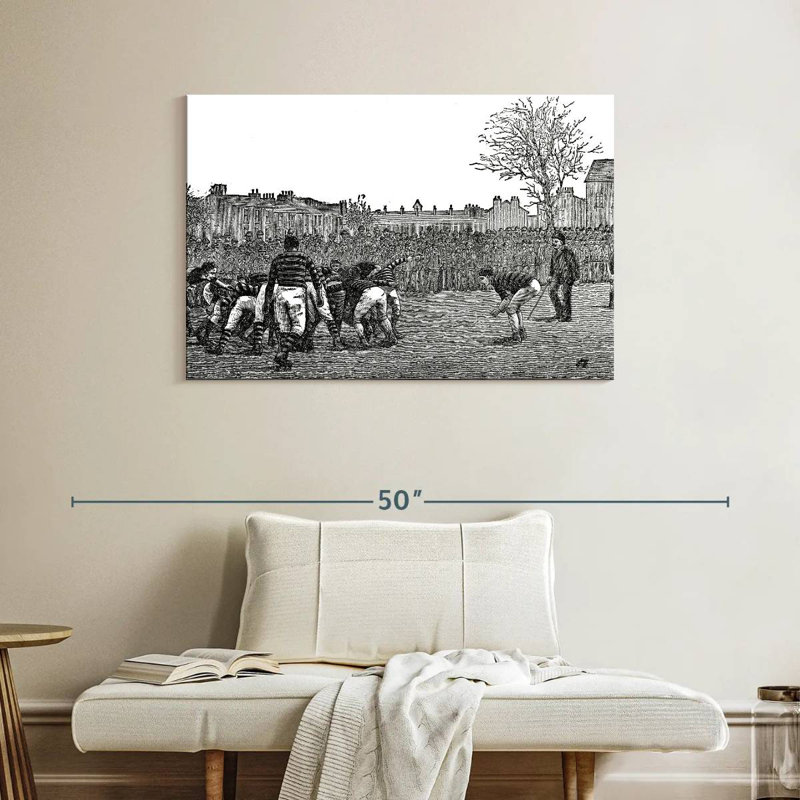 Rugby, 26" H x 39" W