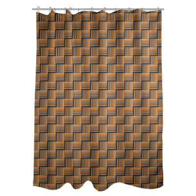 Rideau de douche simple basketweave rayures classic
