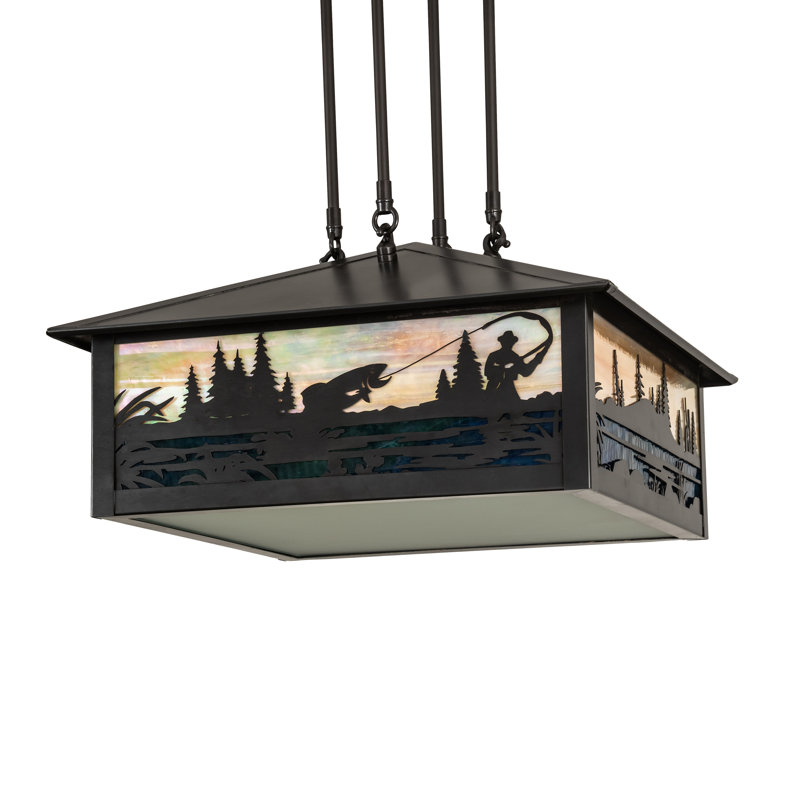 Fly Fishing Creek 3 - Light Pendant