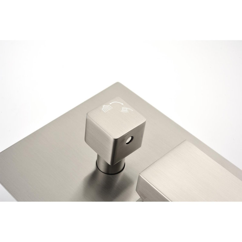 Pomme de douche à pluie 10 po, Nickel brossé