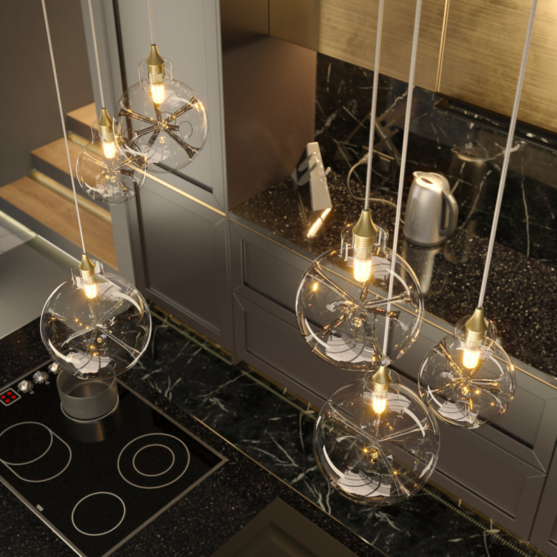 Calla Lillies 3 - Light Flush Mount, Satin Nickel