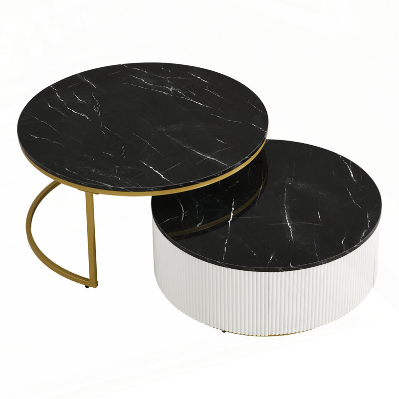 Latitude Run® Modern Round Nesting Coffee Table - Wayfair Canada