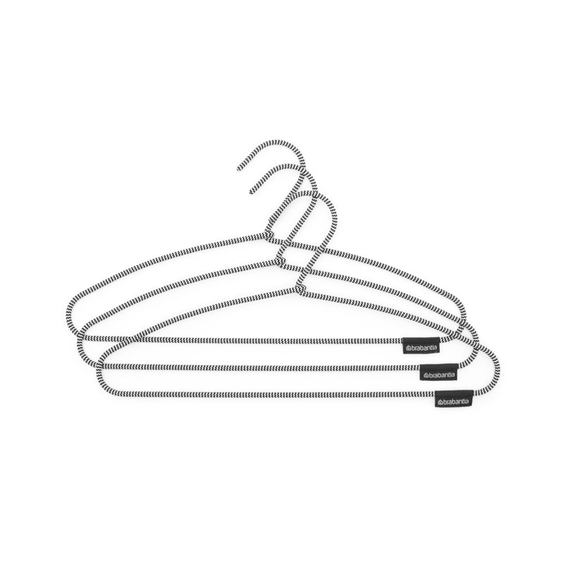 Ensemble de 3 cintres en tissu doux au toucher Brabantia