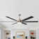 Brillion 72" 6-speed Reversible Ceiling Fan with Dimmable LED Lights and Remote Control